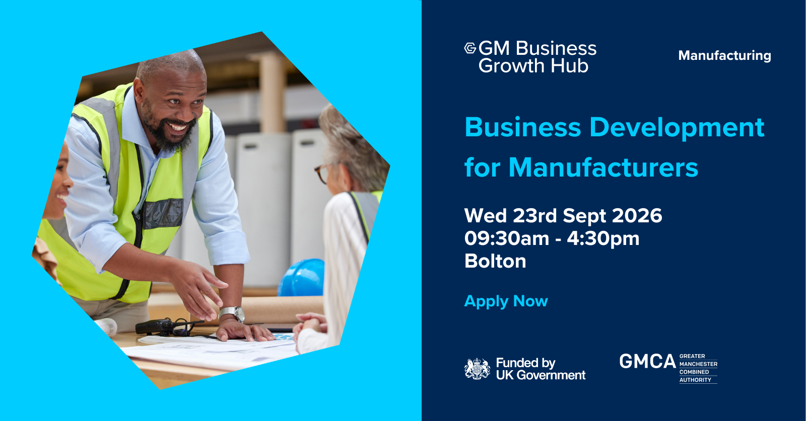 Business Development For Manufacturers Workshop 23 Sept 2026